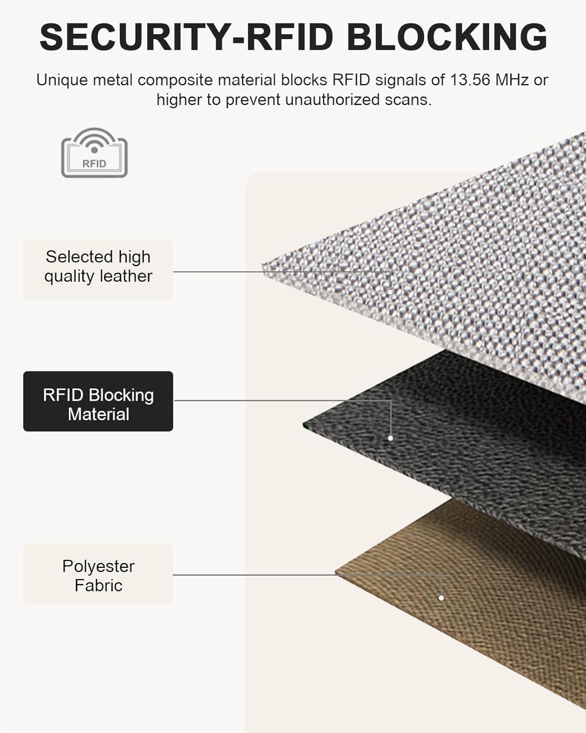 imageBOSTANTEN Slim Wallet for Women Small RFID Blocking Credit Card Holder Leather Bifold Wallets with Zipper Coin Pocket Black and White CheckeredSSliver