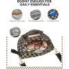 imageBOSTANTEN Crossbody Bags for Women Cross Body Purse Checkered Bum Bag Large Fanny Waist Pack with Adjustable StrapMocha