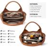 imageBOSTANTEN Genuine Leather Purses for Women Designer Handbags Crossbody Shoulder Bags Top Handle Satchel with Adjustable StrapL01brown