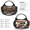 imageBOSTANTEN Genuine Leather Purses for Women Designer Handbags Crossbody Shoulder Bags Top Handle Satchel with Adjustable StrapL02black