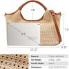 imageBOSTANTEN Genuine Leather Purses for Women Designer Handbags Crossbody Shoulder Bags Top Handle Satchel with Adjustable StrapL07khaki