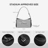 imageBOSTANTEN Shoulder Bag for Women Vegan Leather Hobo Bag Trendy Handbags Designer Winter Fall Purses with Adjustable StrapBlack