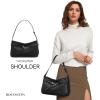 imageBOSTANTEN Shoulder Bag for Women Vegan Leather Hobo Bag Trendy Handbags Designer Winter Fall Purses with Adjustable StrapBlack