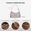 imageBOSTANTEN Shoulder Bag for Women Vegan Leather Hobo Bag Trendy Handbags Designer Winter Fall Purses with Adjustable StrapBrown