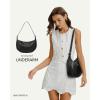 imageBOSTANTEN Purses for Women Small Crossbody Bags Crescent Shoulder Bag Hobo Handbag with Adjustable StrapLarge Black