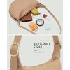 imageBOSTANTEN Purses for Women Small Crossbody Bags Crescent Shoulder Bag Hobo Handbag with Adjustable StrapSmall Apricot