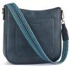 imageBOSTANTEN Crossbody Bags for Women Trendy Vegan Leather Hobo Handbags Fashion Shoulder Purse with Adjustable Guitar StrapA07blue