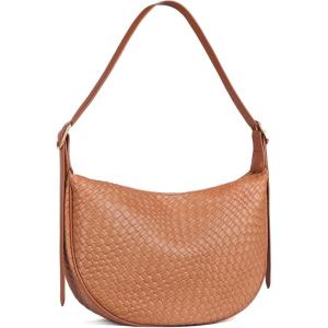 imageBOSTANTEN Purses for Women Small Crossbody Bags Crescent Shoulder Bag Hobo Handbag with Adjustable StrapLarge Brown