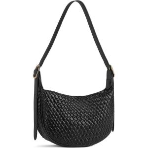imageBOSTANTEN Purses for Women Small Crossbody Bags Crescent Shoulder Bag Hobo Handbag with Adjustable StrapSmall Black