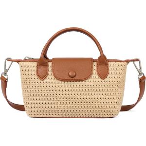 imageBOSTANTEN Small Crossbody Bags for Women Top Handle Purse Vegan Leather Shoulder Handbags for Daily TravelBrown