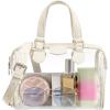 imageBOSTANTEN Clear Bag for Stadium Approved Top Handle Crossbody Purses Barrel Handbag for Events Concerts Travel Daily UseA01beige