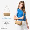 image:imageBOSTANTEN Suede Purses for Women Small Crossbody Bag Vintage Shoulder Handbags with 2 Adjustable StrapBeige