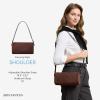 image:imageBOSTANTEN Suede Purses for Women Small Crossbody Bag Vintage Shoulder Handbags with 2 Adjustable StrapCoffee