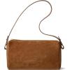 image:imageBOSTANTEN Suede Purses for Women Small Crossbody Bag Vintage Shoulder Handbags with 2 Adjustable StrapBrown
