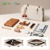 image:imageBOSTANTEN Shoulder Bag for Women Vegan Leather Purse with Cherry Charm Medium Handbag with Zipper for Daily UseBeige
