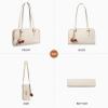 image:imageBOSTANTEN Shoulder Bag for Women Vegan Leather Purse with Cherry Charm Medium Handbag with Zipper for Daily UseBeige
