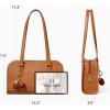 image:imageBOSTANTEN Shoulder Bag for Women Vegan Leather Purse with Cherry Charm Medium Handbag with Zipper for Daily UseBrown