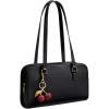 image:imageBOSTANTEN Shoulder Bag for Women Vegan Leather Purse with Cherry Charm Medium Handbag with Zipper for Daily UseBlack