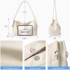 image:imageBOSTANTEN Shoulder Bag for Women Pebbled Vegan Leather Purses Soft Hobo Handbag Supple Bag for Travel WorkBeige