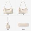 image:imageBOSTANTEN Shoulder Bag for Women Pebbled Vegan Leather Purses Soft Hobo Handbag Supple Bag for Travel WorkBeige
