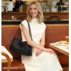 image:imageBOSTANTEN Shoulder Bag for Women Pebbled Vegan Leather Purses Soft Hobo Handbag Supple Bag for Travel WorkBlack