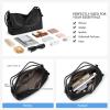 image:imageBOSTANTEN Shoulder Bag for Women Pebbled Vegan Leather Purses Soft Hobo Handbag Supple Bag for Travel WorkBlack