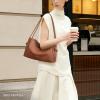 image:imageBOSTANTEN Shoulder Bag for Women Pebbled Vegan Leather Purses Soft Hobo Handbag Supple Bag for Travel WorkBrown