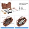 image:imageBOSTANTEN Shoulder Bag for Women Pebbled Vegan Leather Purses Soft Hobo Handbag Supple Bag for Travel WorkBrown