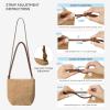 image:imageBOSTANTEN Small Crossbody Bags for Women Faux Suede Cross Body Purse with Adjustable Knotted Strap for DailyApricot