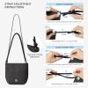image:imageBOSTANTEN Small Crossbody Bags for Women Faux Suede Cross Body Purse with Adjustable Knotted Strap for DailyDark Grey