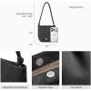 image:imageBOSTANTEN Small Crossbody Bags for Women Faux Suede Cross Body Purse with Adjustable Knotted Strap for DailyDark Grey