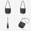 image:imageBOSTANTEN Small Crossbody Bags for Women Faux Suede Cross Body Purse with Adjustable Knotted Strap for DailyDark Grey