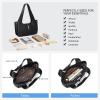 image:imageBOSTANTEN Vintage Shoulder Bag for Women Suede Leather Tote Bag Ladies Lightweight Dumpling Handbag for Work Date TravelBlack