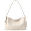 image:imageBOSTANTEN Shoulder Bag for Women Pebbled Vegan Leather Purses Soft Hobo Handbag Supple Bag for Travel WorkBeige