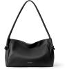 image:imageBOSTANTEN Shoulder Bag for Women Pebbled Vegan Leather Purses Soft Hobo Handbag Supple Bag for Travel WorkBlack
