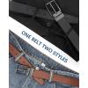image:imageBOSTANTEN Belt Men Leather Reversible Belts for Men 1 38 for Casual Golf Dress Pants TwoinOne Belt Gift001gunblackBrown