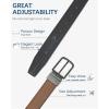 image:imageBOSTANTEN Belt Men Leather Reversible Belts for Men 1 38 for Casual Golf Dress Pants TwoinOne Belt Gift006gunblackCognac