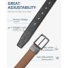 image:imageBOSTANTEN Belt Men Leather Reversible Belts for Men 1 38 for Casual Golf Dress Pants TwoinOne Belt Gift009blackblackBrown
