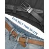 image:imageBOSTANTEN Belt Men Leather Reversible Belts for Men 1 38 for Casual Golf Dress Pants TwoinOne Belt Gift009blackblackBrown