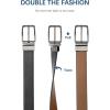 image:imageBOSTANTEN Belt Men Leather Reversible Belts for Men 1 38 for Casual Golf Dress Pants TwoinOne Belt Gift009blackblackBrown
