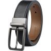 image:imageBOSTANTEN Belt Men Leather Reversible Belts for Men 1 38 for Casual Golf Dress Pants TwoinOne Belt Gift009blackblackBrown