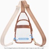 image:imageBOSTANTEN Clear Bag for Stadium Events Clear Fanny Pack with Adjustable Strap Durable SeeThrough Crossbody Purse for Sports Concerts Travel Theme Parks amp Daily OutingsWhiteBrown