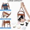 image:imageBOSTANTEN Clear Bag for Stadium Events Clear Fanny Pack with Adjustable Strap Durable SeeThrough Crossbody Purse for Sports Concerts Travel Theme Parks amp Daily OutingsWhiteBrown