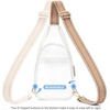 image:imageBOSTANTEN Clear Bag for Stadium Events Clear Fanny Pack with Adjustable Strap Durable SeeThrough Crossbody Purse for Sports Concerts Travel Theme Parks amp Daily OutingsWhiteWhite