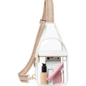 image:imageBOSTANTEN Clear Bag for Stadium Events Clear Fanny Pack with Adjustable Strap Durable SeeThrough Crossbody Purse for Sports Concerts Travel Theme Parks amp Daily OutingsWhiteWhite