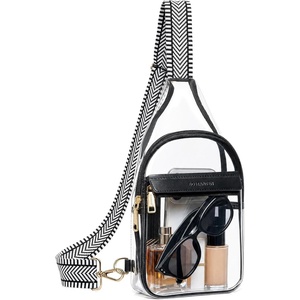 image:imageBOSTANTEN Clear Bag for Stadium Events Clear Fanny Pack with Adjustable Strap Durable SeeThrough Crossbody Purse for Sports Concerts Travel Theme Parks amp Daily OutingsWhiteBlack