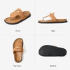 image:imageBOSTANTEN Thong Sandals for Women Comfortable Slip On Sandals with Suede Upper amp Cushioned Soft Footbed for Casual Walking Summer Beach amp Daily WearBrown