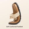 image:imageBOSTANTEN Thong Sandals for Women Comfortable Slip On Sandals with Suede Upper amp Cushioned Soft Footbed for Casual Walking Summer Beach amp Daily WearBeige