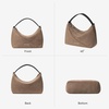 image:imageBOSTANTEN Suede Leather Crossbody Bags for Women Vintage Shoulder Purse Slouchy Hobo Handbag with Adjustable StrapSuede Grey