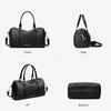 image:imageBOSTANTEN Crossbody Purse for Women Vegan Leather Satchel Bag Top Handle Shoulder Handbag for Daily TravelBlack